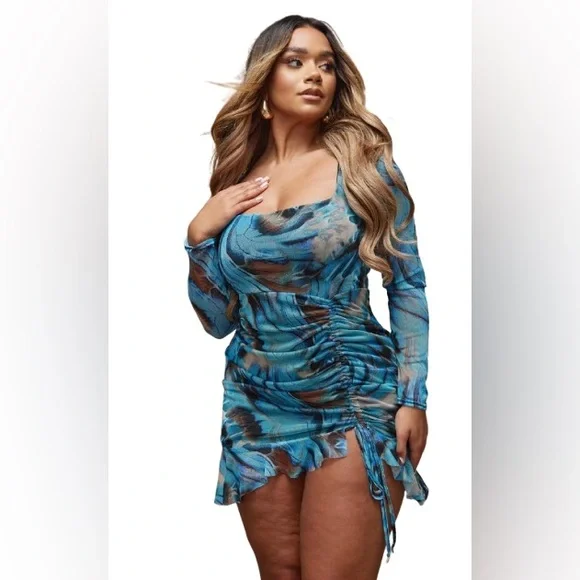 chinese dress ladies Yasmine Ruched Long Sleeve Maxi Dress